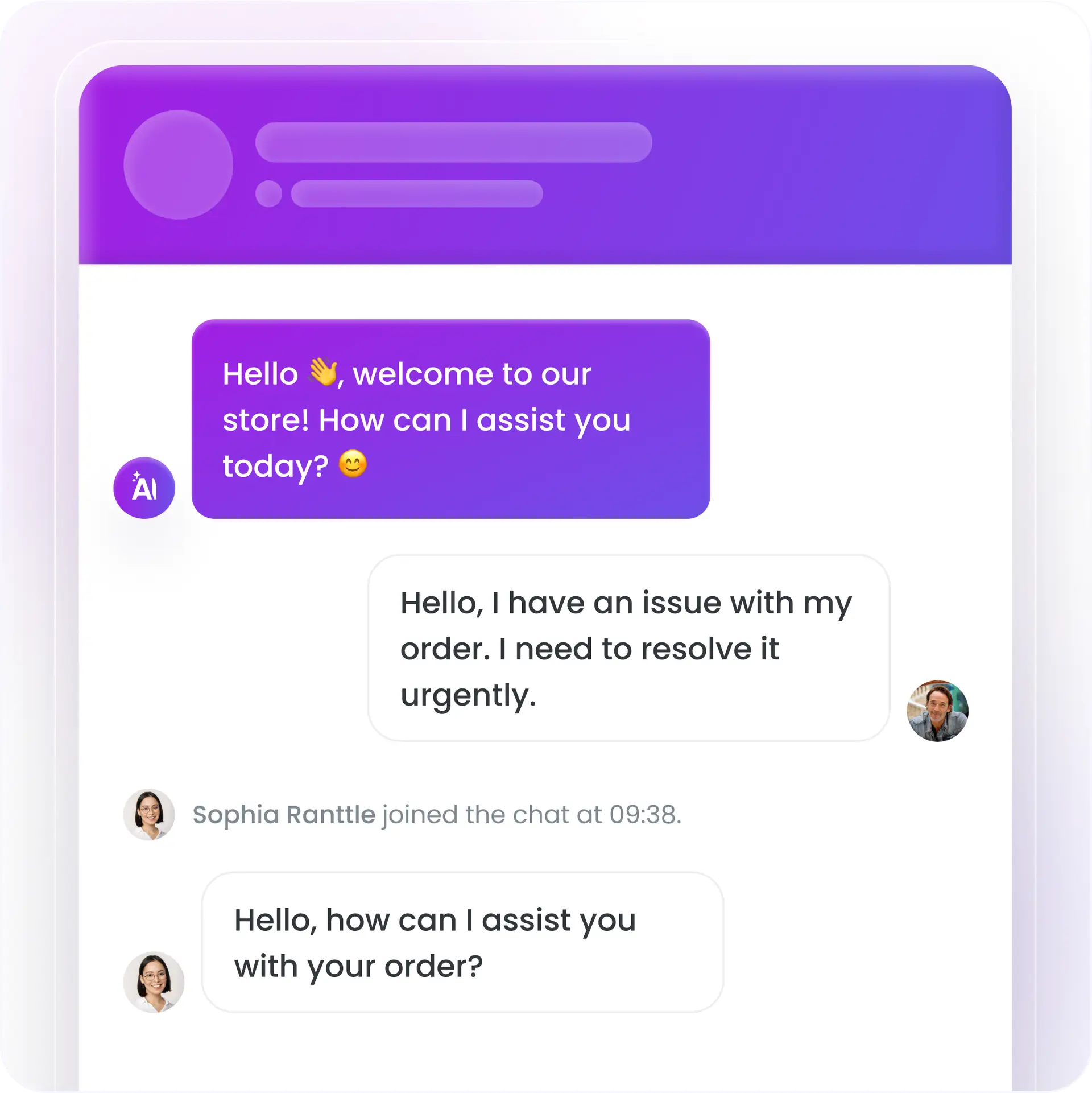 Smartsupp AI Shopping Assistant Handover to live agent