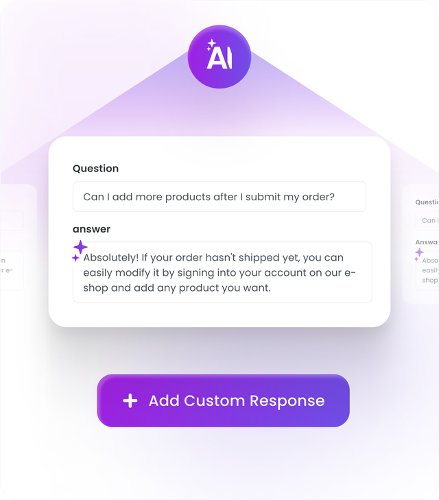AI Shopping Assistant - Custom Question and answers