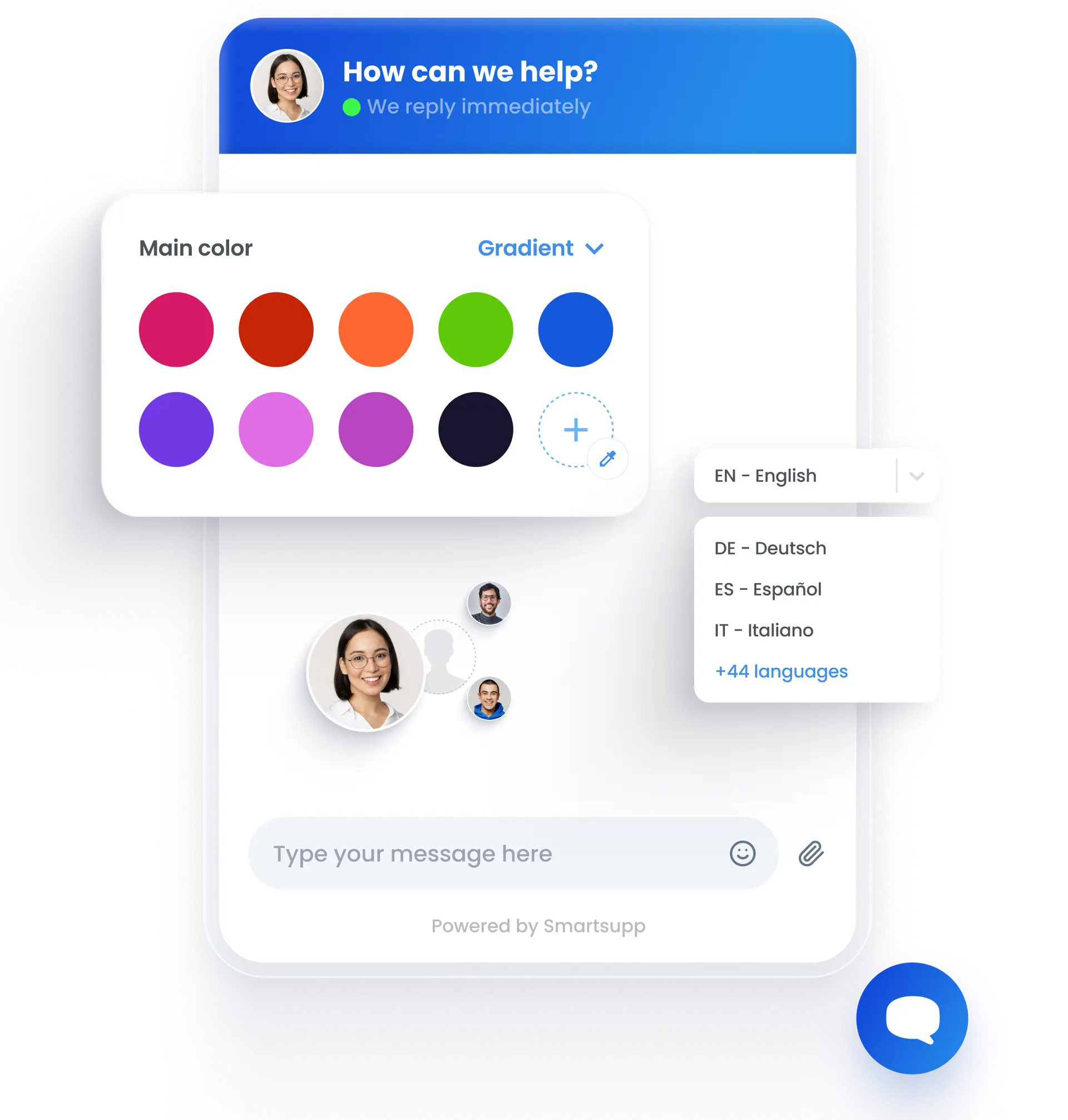 Smartsupp customizable widget