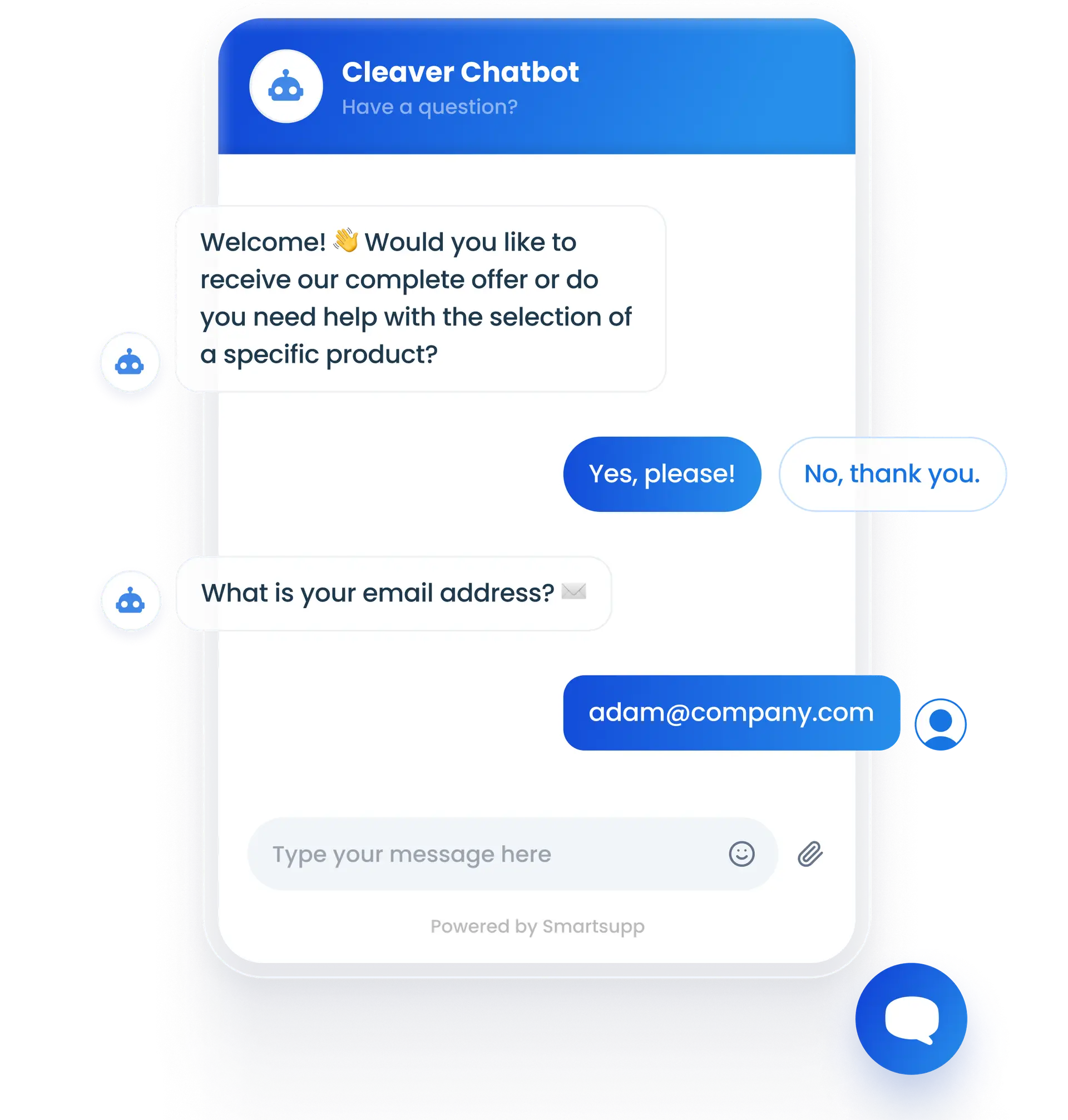 Smartsupp lead generation