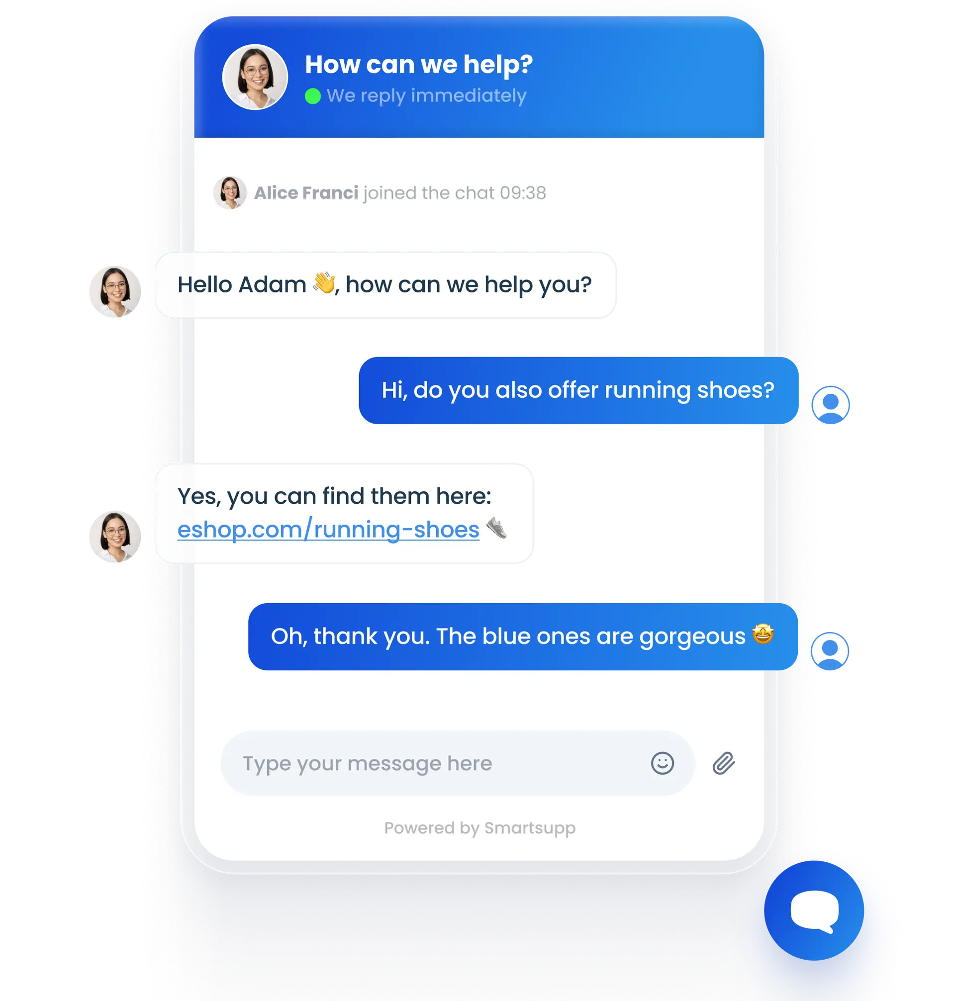 Smartsupp live chat widget