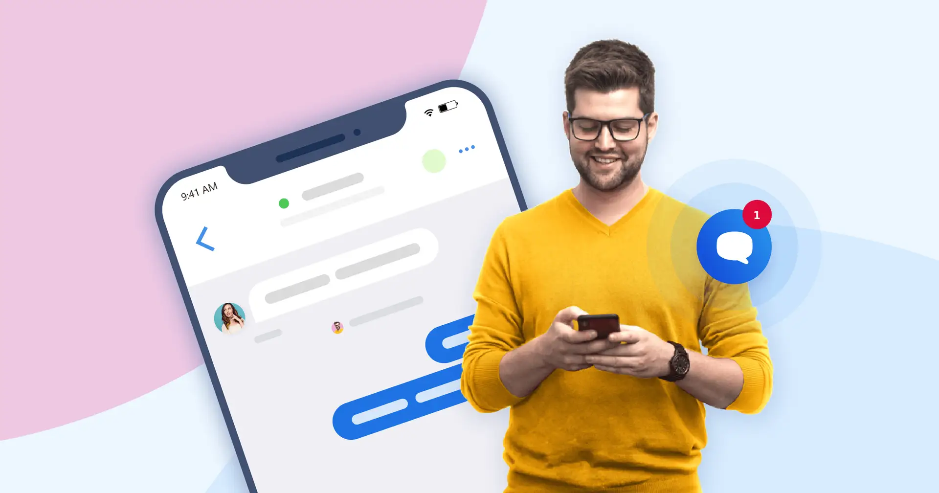 Wherever you are you can always answer your customers using our mobile app.