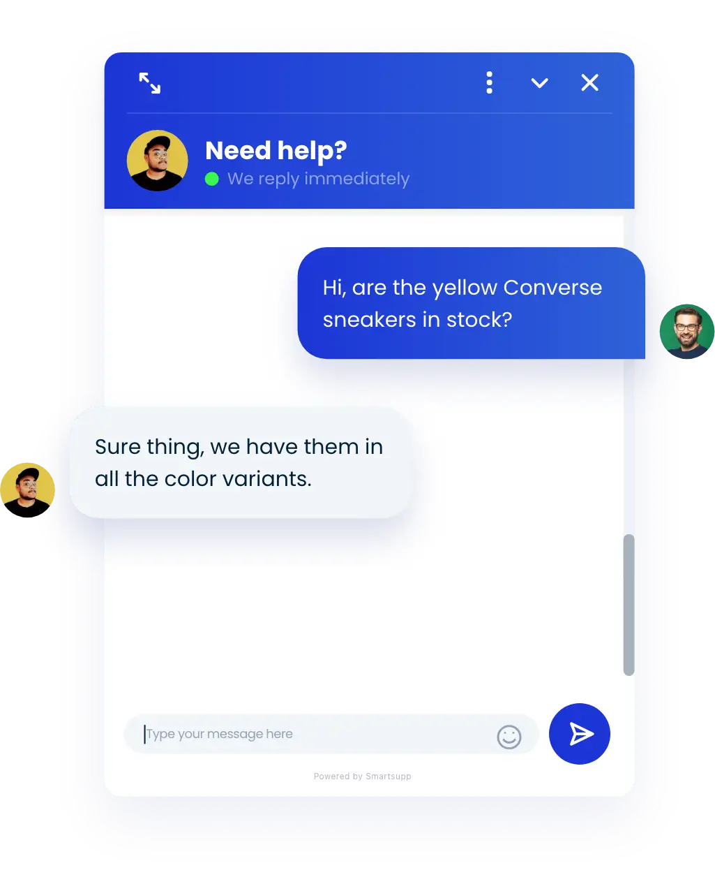 Smartsupp web chat widget