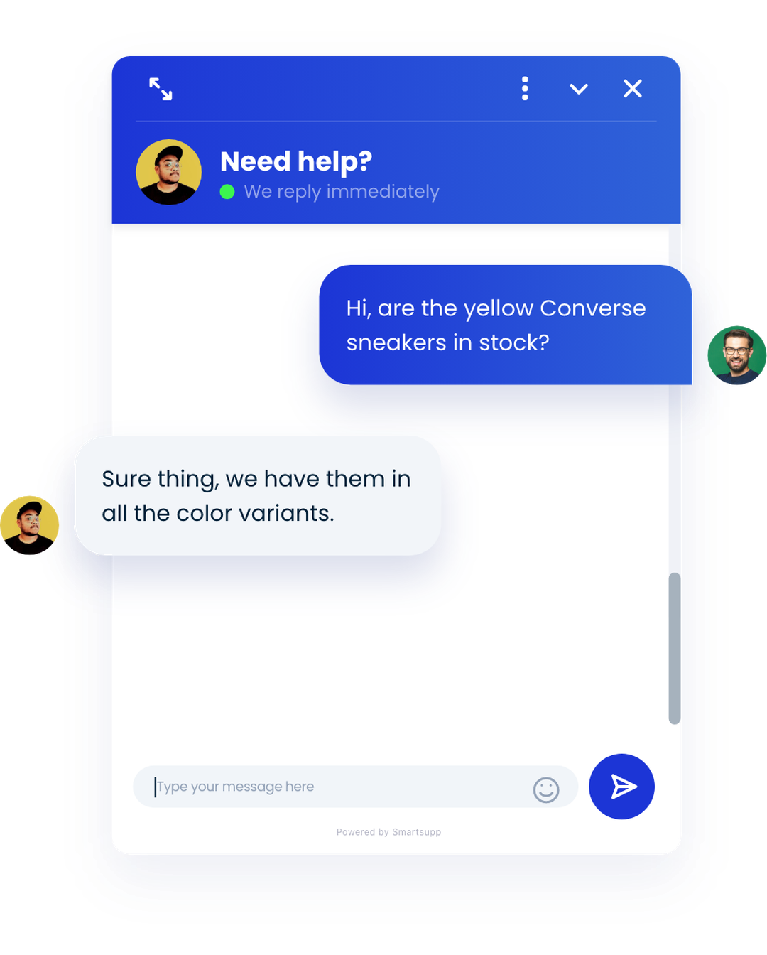 Smartsupp web chat widget