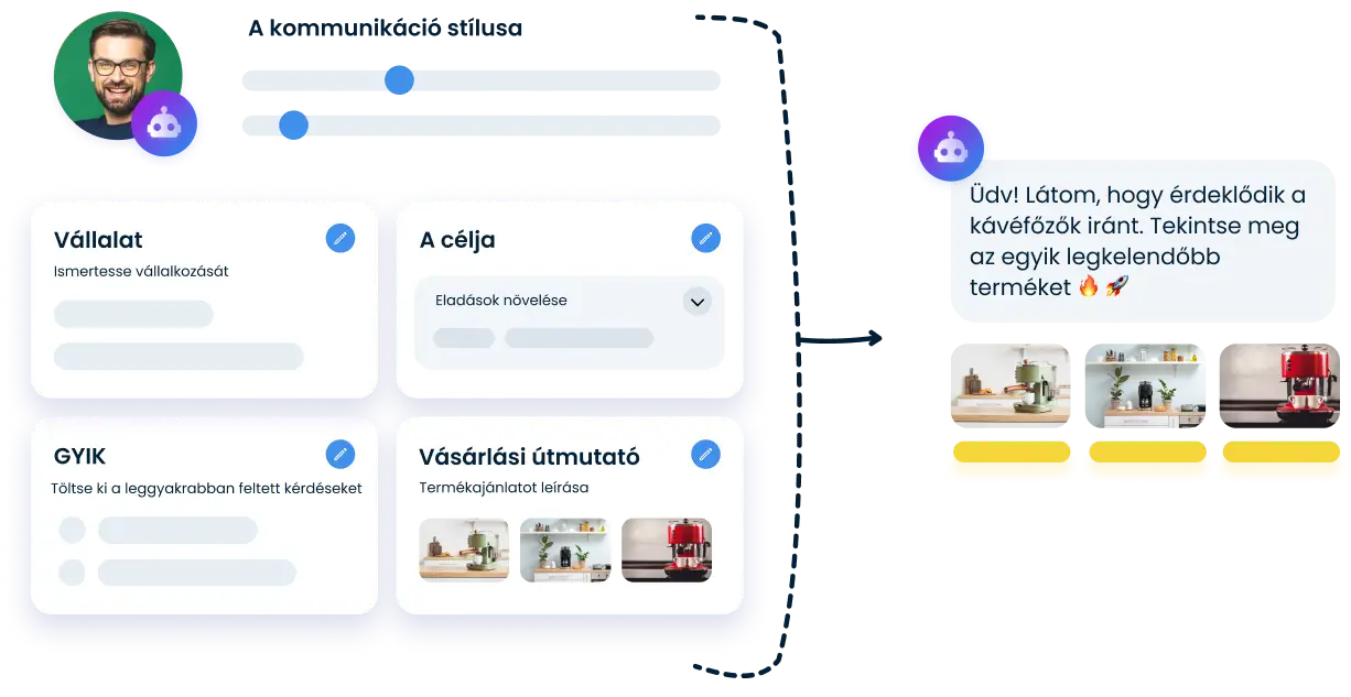 Állítsa be saját kommunikációs stílusát az AI vásárlási asszisztenssel