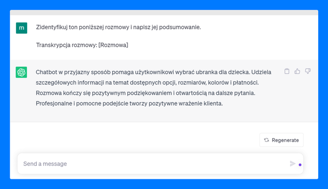 Polecenie dla ChatGPT