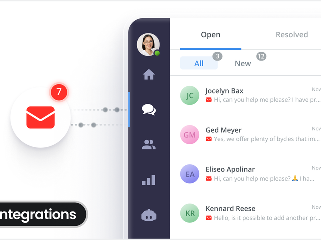 Integrate email to your Smartsupp dashboard