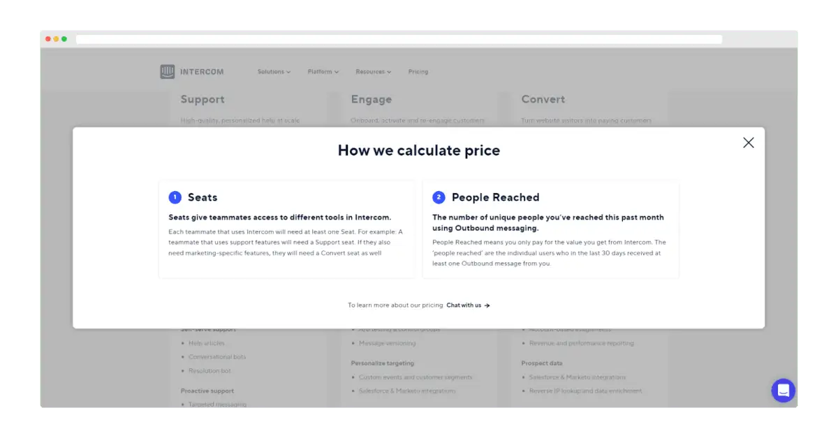 Intercom pricing