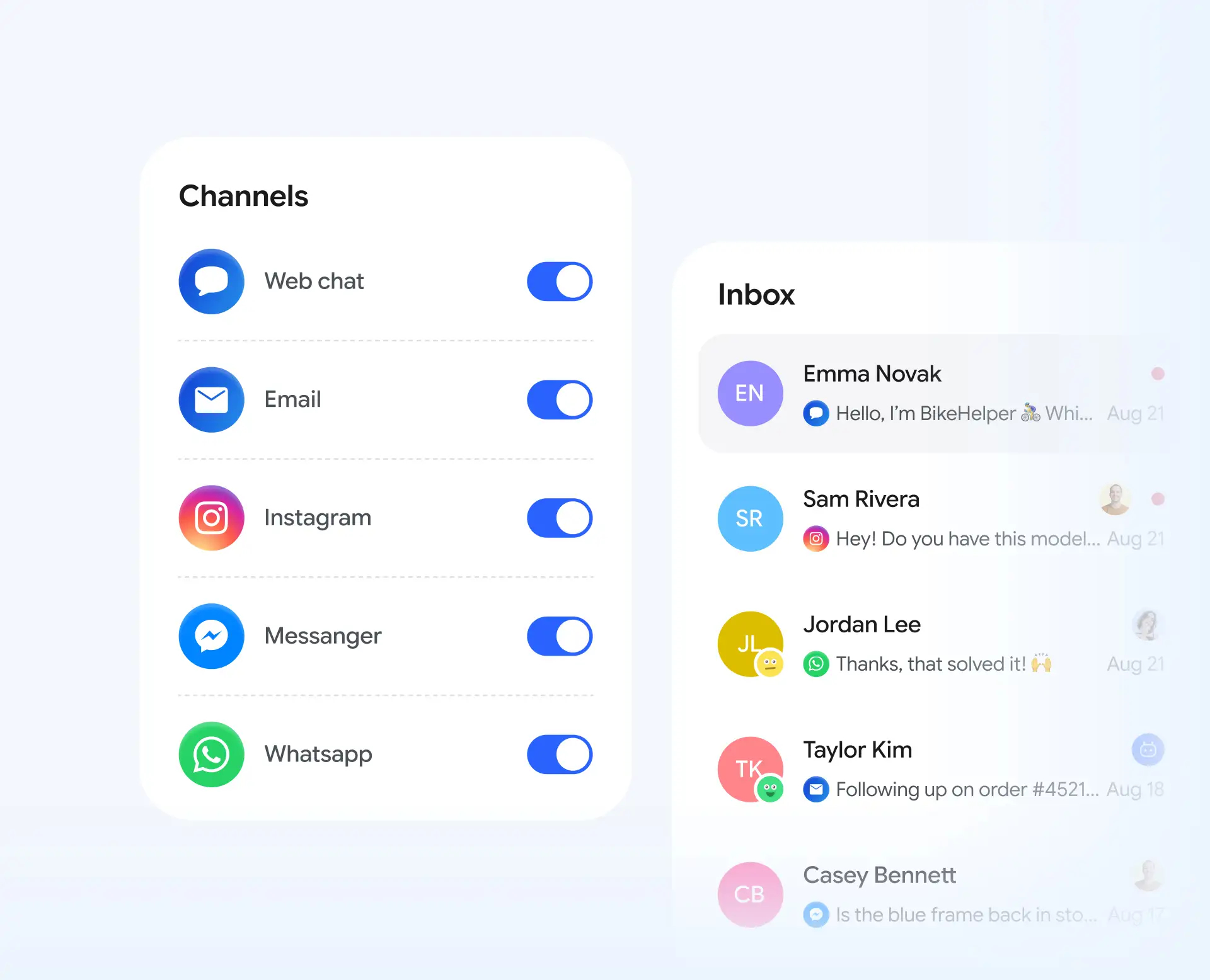 Omnichannel customer service