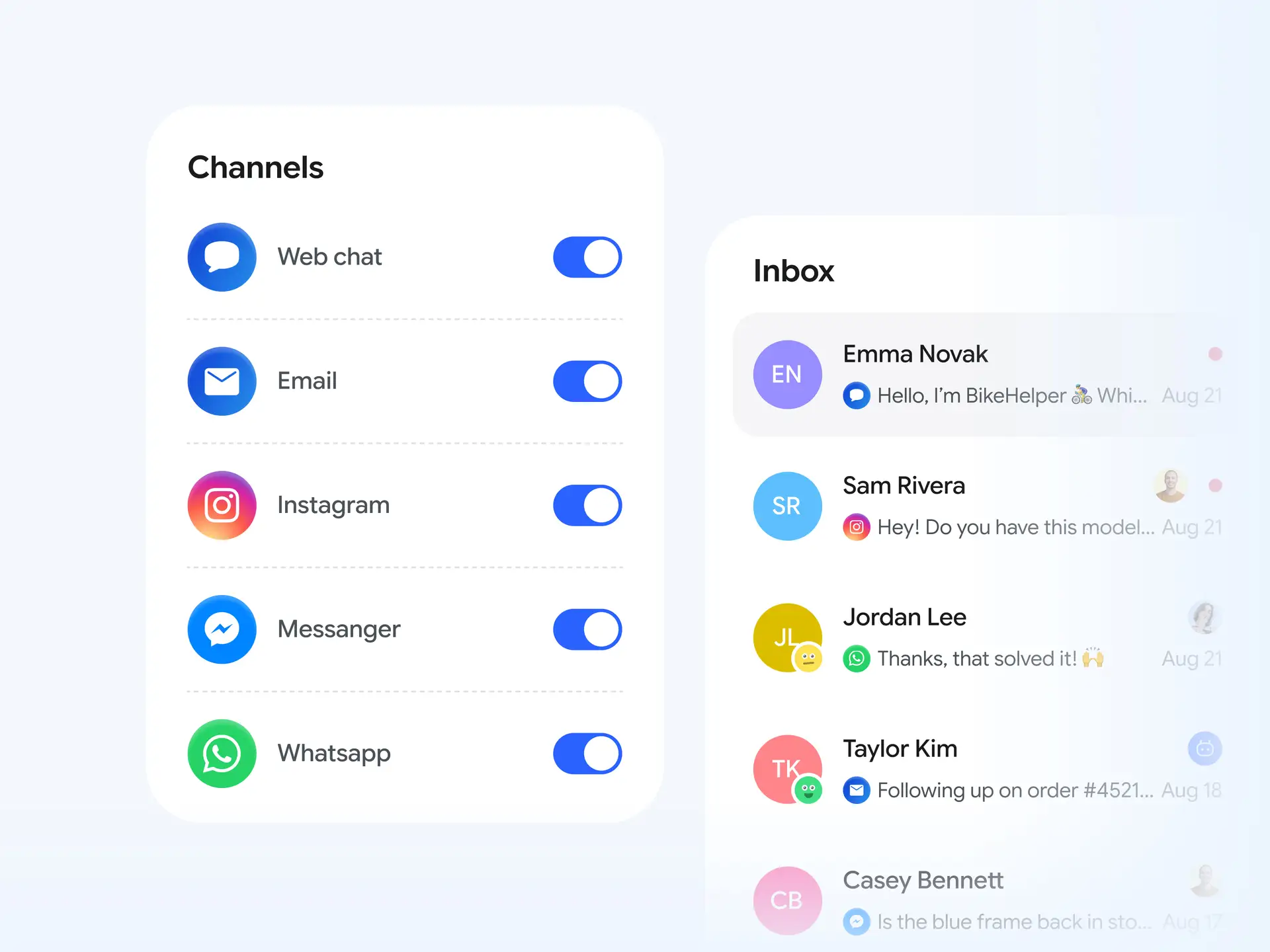 Omnichannel customer service