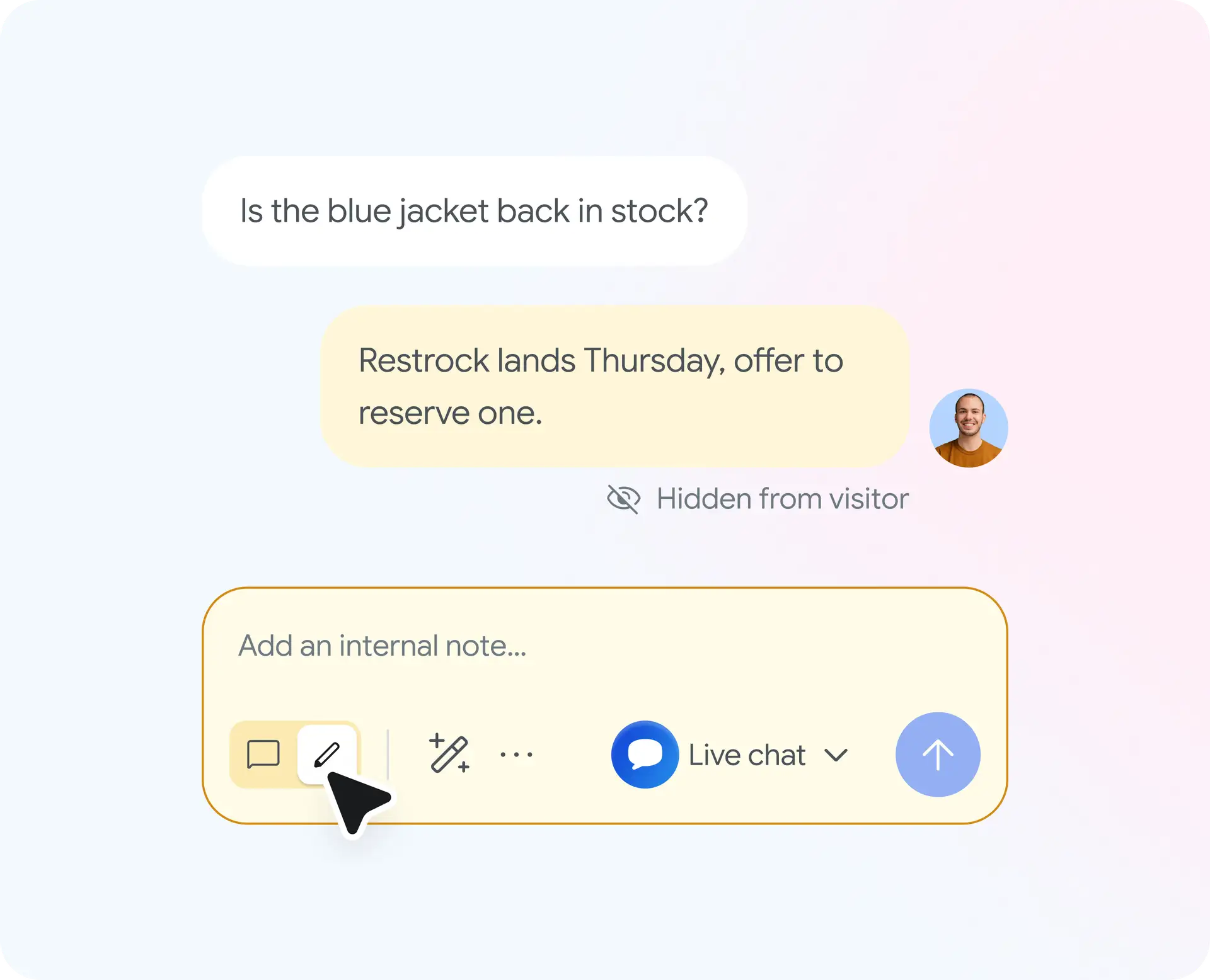 Add internal notes to conversations