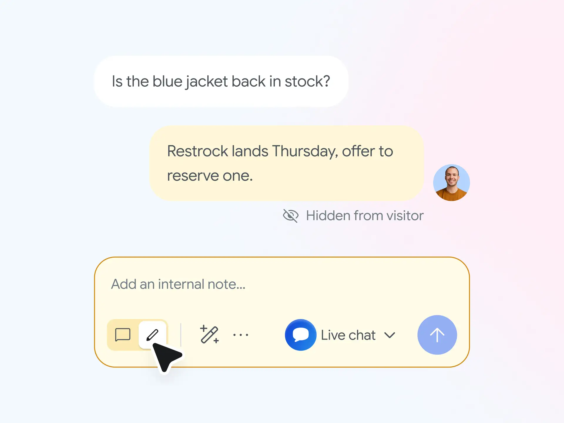Add internal notes to conversations