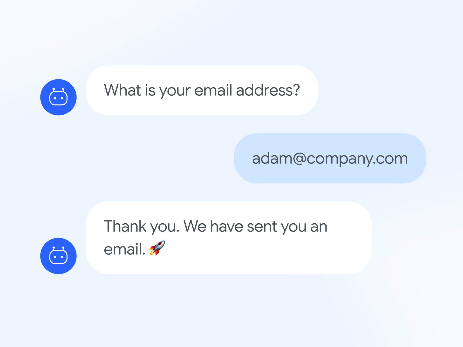 How to synergise chatbot emailing to generate leads