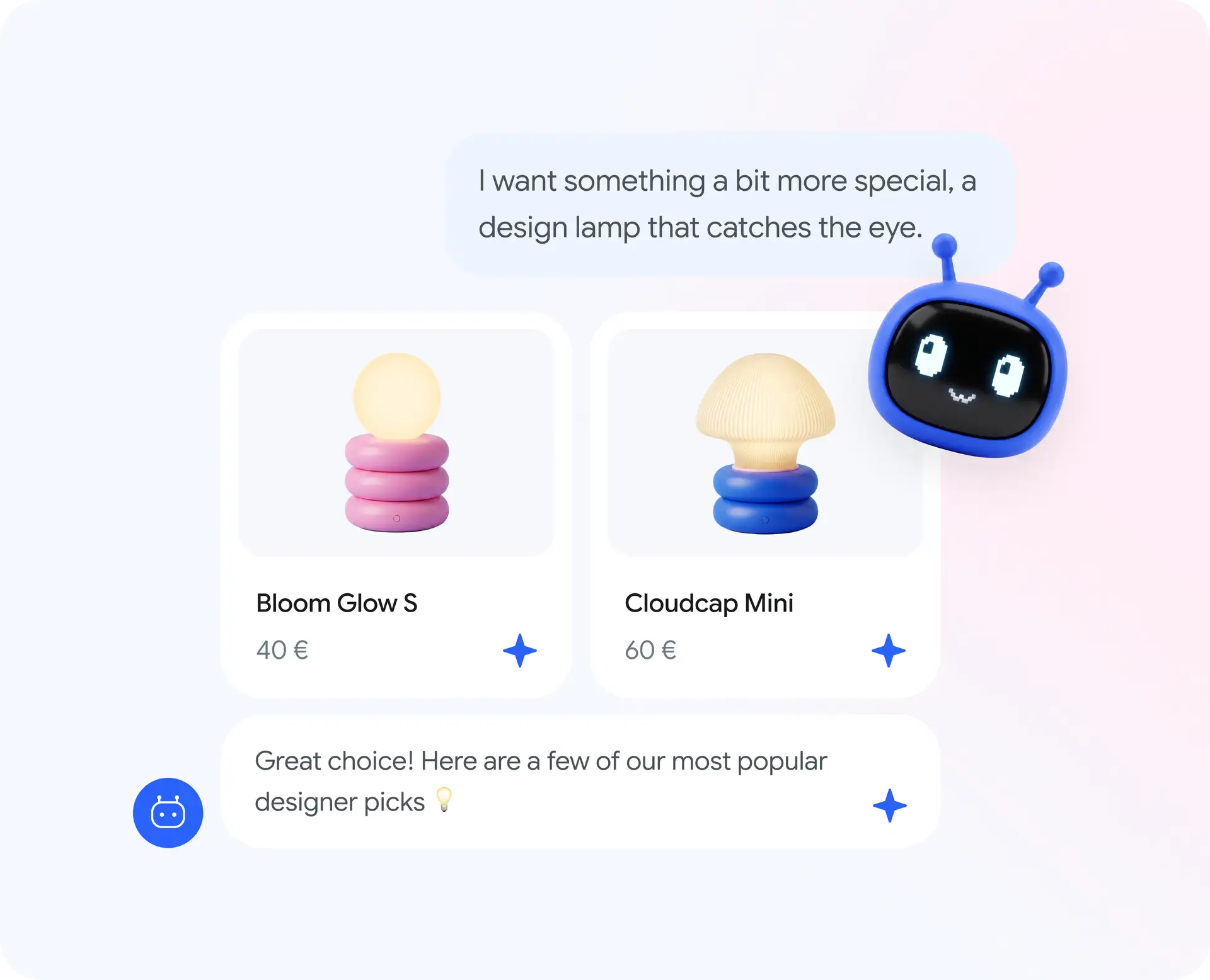Product cards straight from your feed