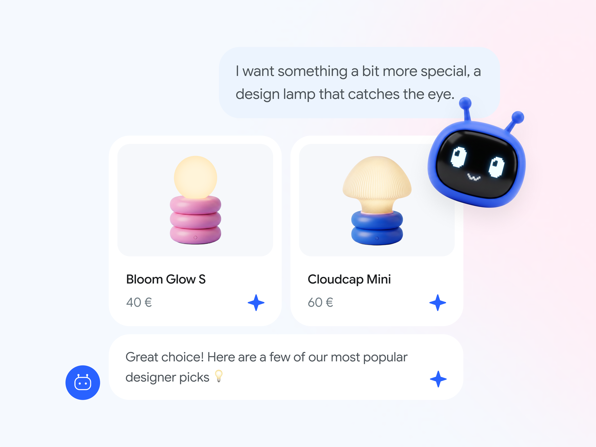 Product cards straight from your feed