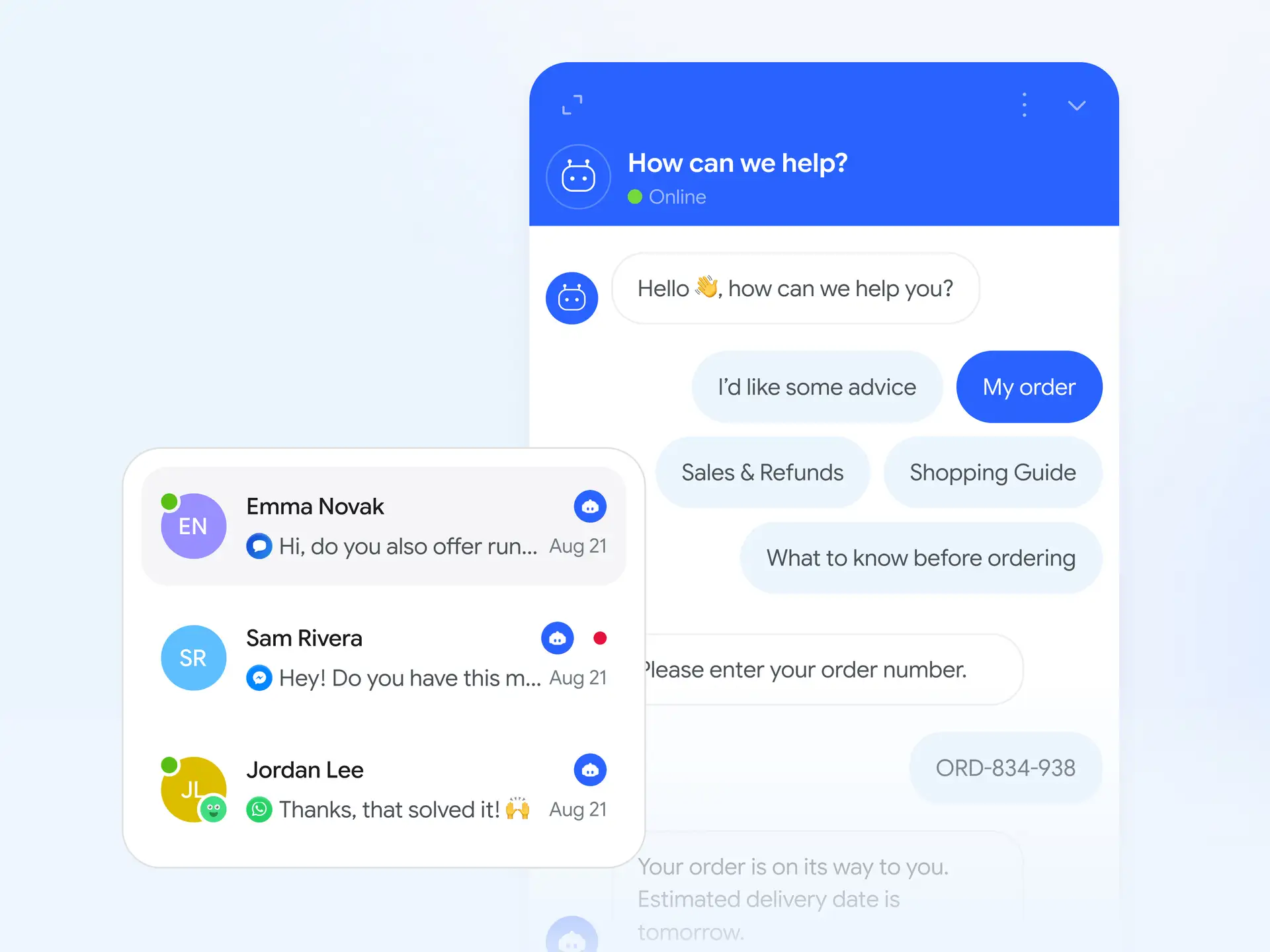 Using AI for customer support