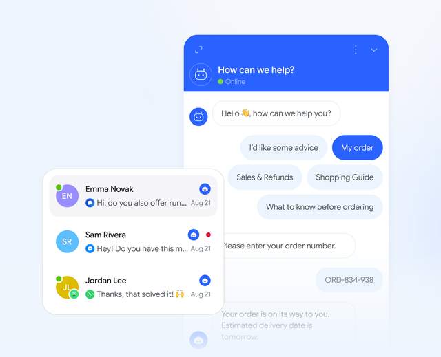 Using AI for customer support