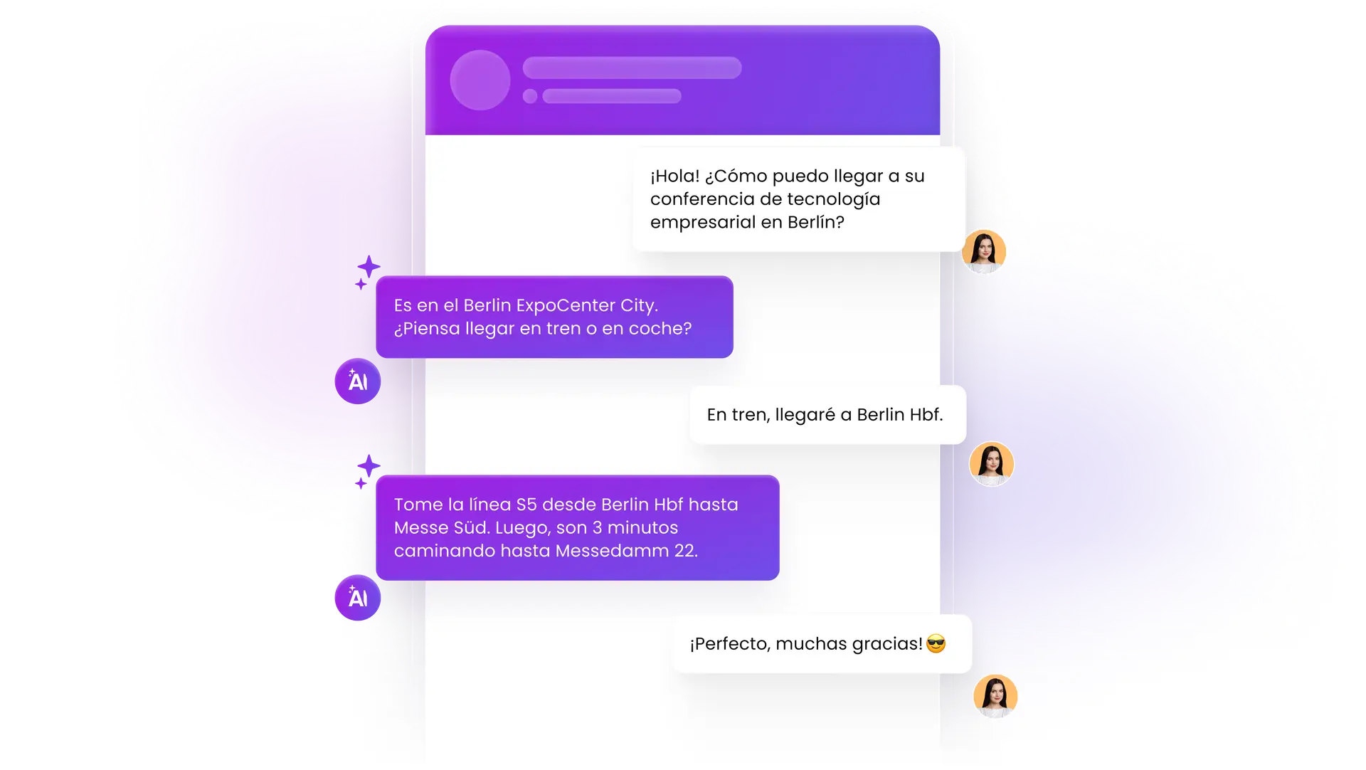 Responda al 80 % de preguntas 24/7 con su IA