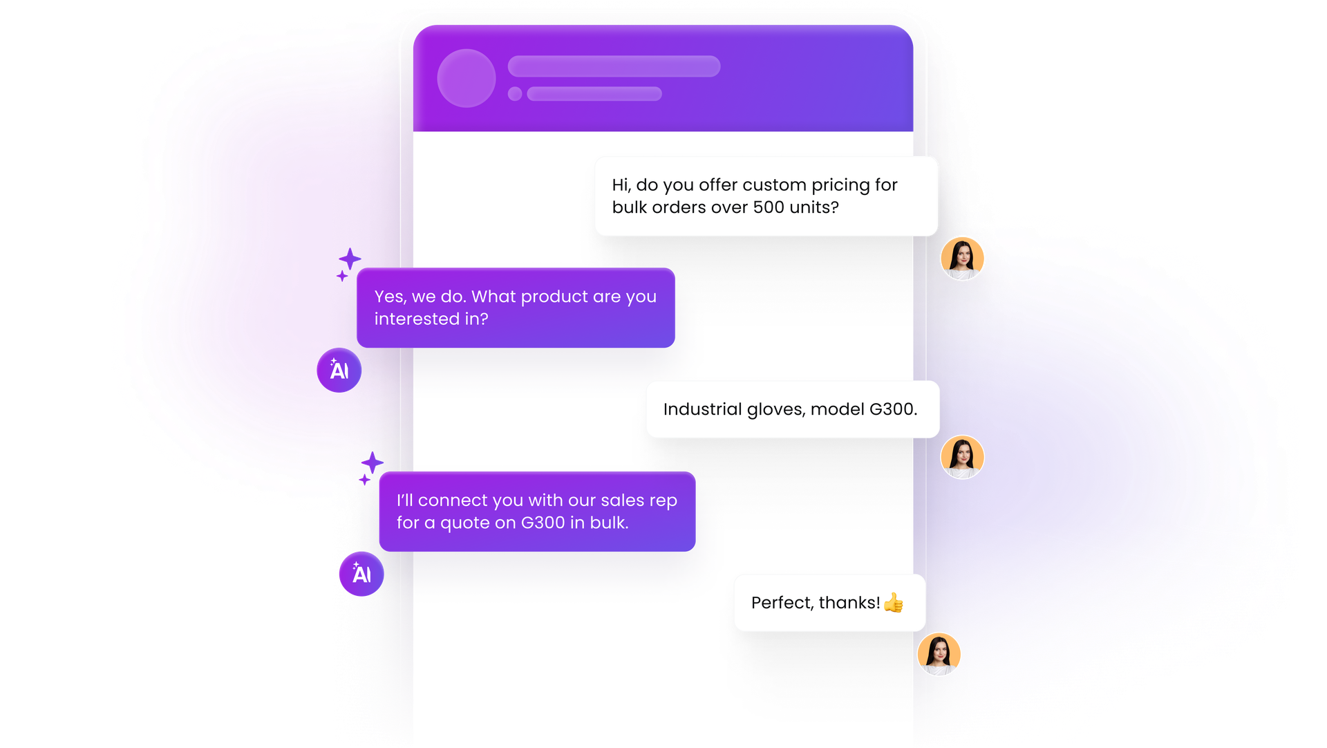 Smartsupp AI Assistant for B2B
