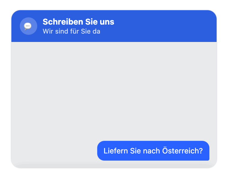 Einstellungen des Kontaktformulars in einem KI-Agenten
