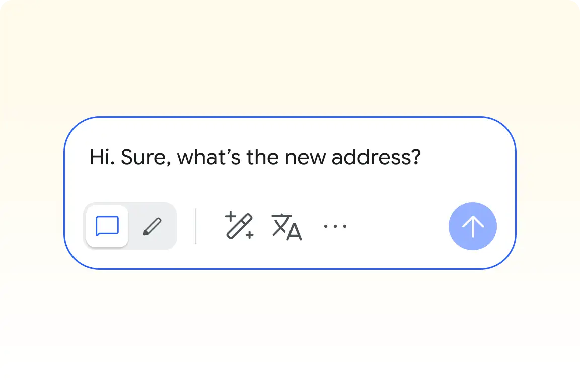Operator writing a reply in their own language in the Smartsupp inbox