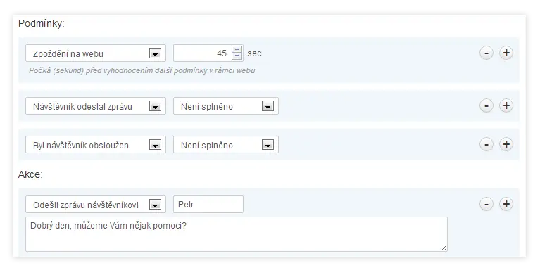 Smartsupp Live Chat Triggers