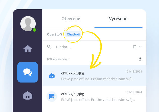 Nahlédněte do chatbotích konverzací