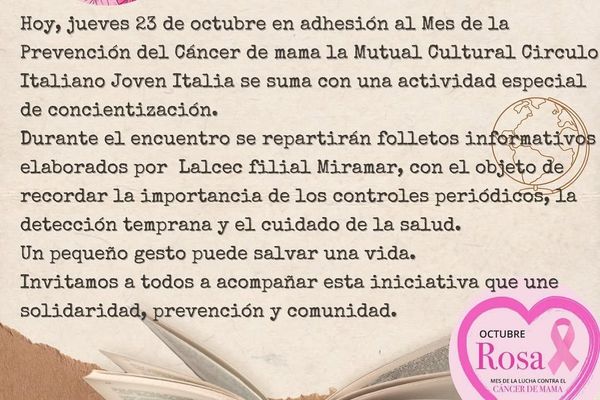 Semana de la Cultura y Octubre Rosa