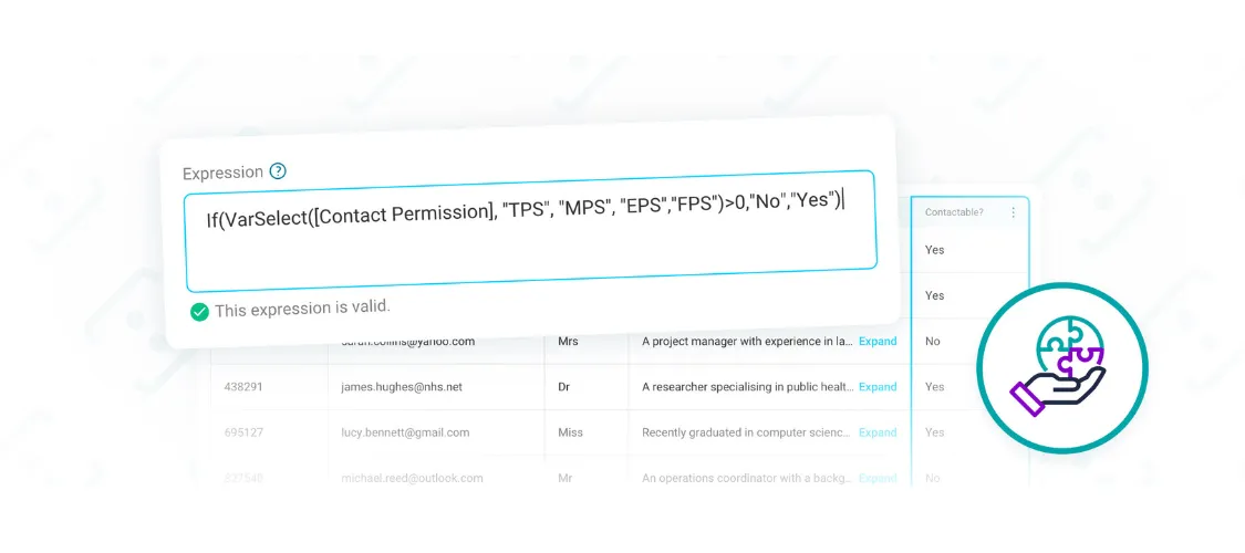Data grid expressions