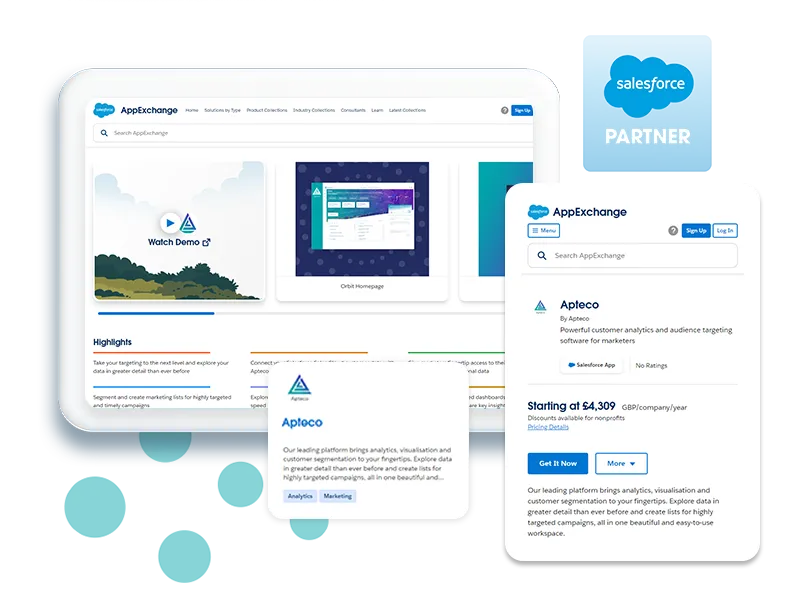 Apteco Salesforce app exchange