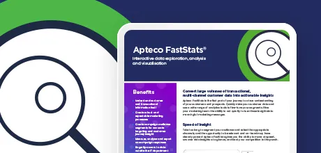 Apteco FastStats product sheet