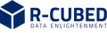 Logo featuring a blue 3D cube with the text "R-CUBED DATA ENLIGHTENMENT."