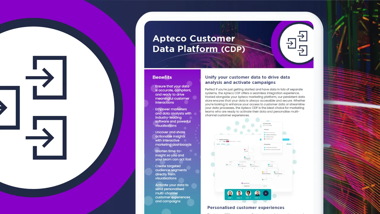 Apteco CDP - Unify your customer data