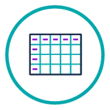 Data grids as dashboard tiles