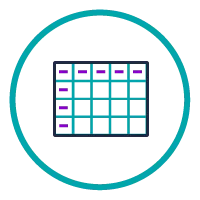 Data grids as dashboard tiles