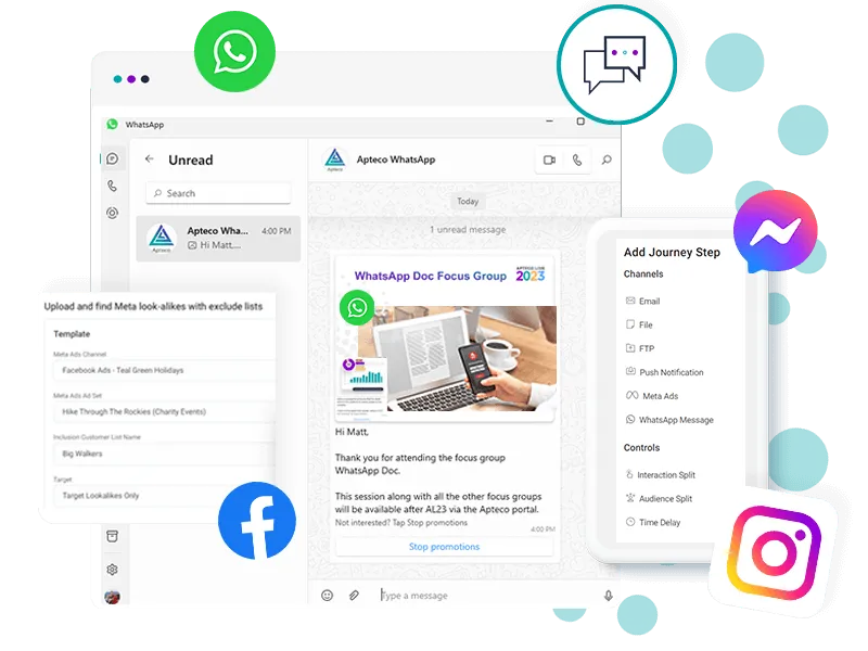 Meta Ads and WhatsApp messaging in Orbit campaigns