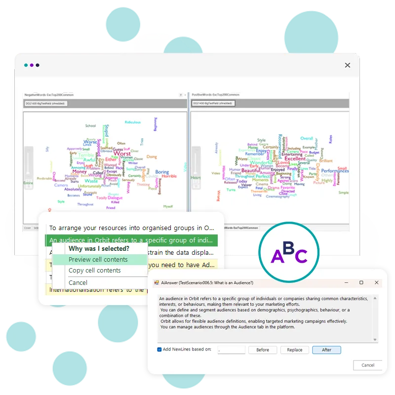 Enriched big text fields