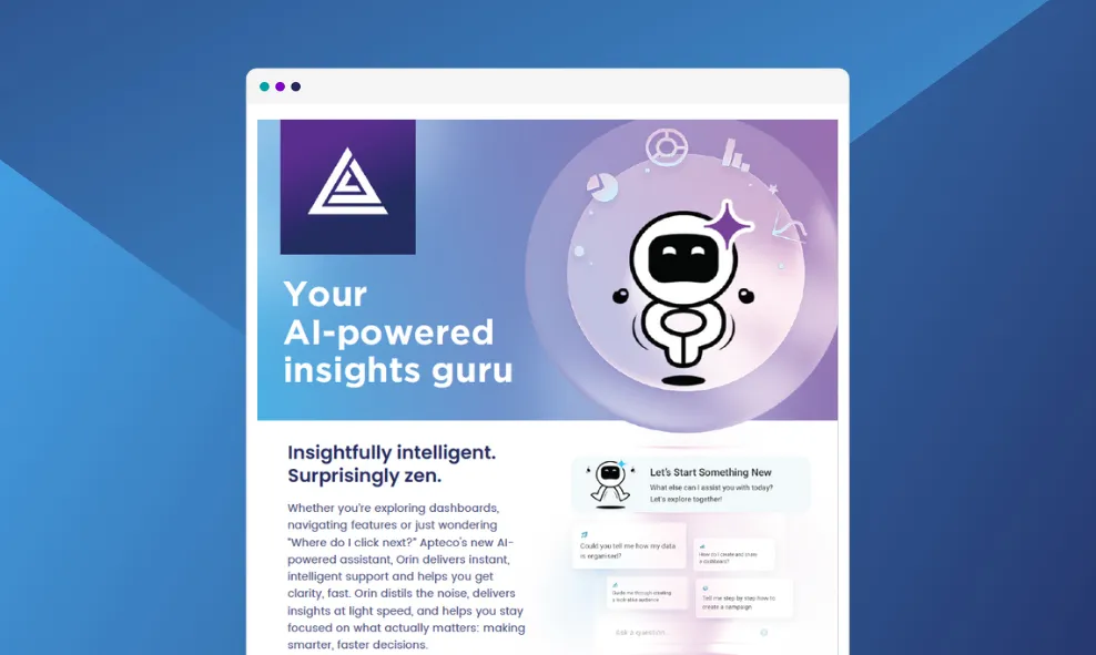 Introducing Apteco's new AI-powered assistant - Orin