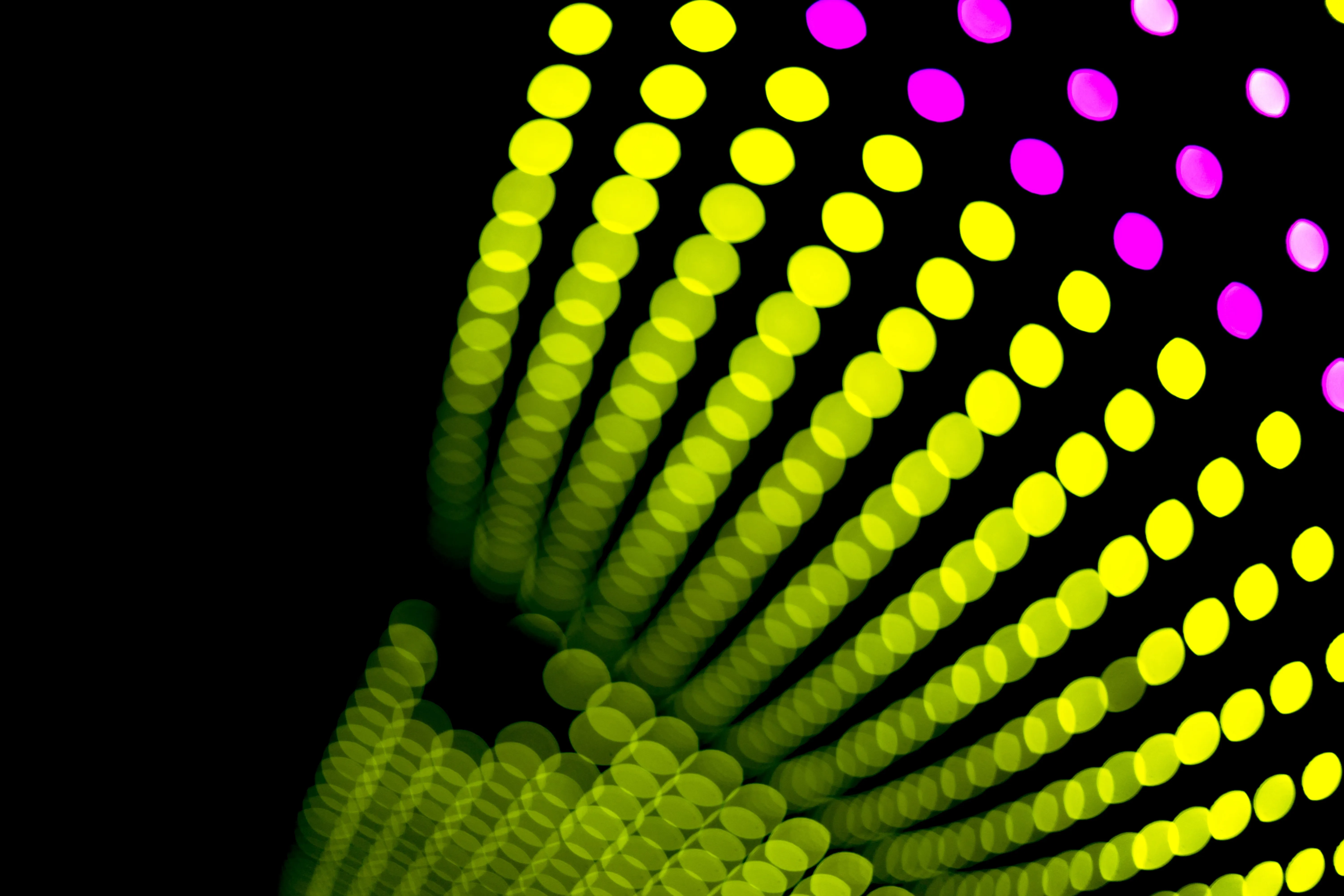 Abstract image of lit-up dots