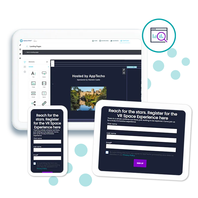 Apteco landing page builder