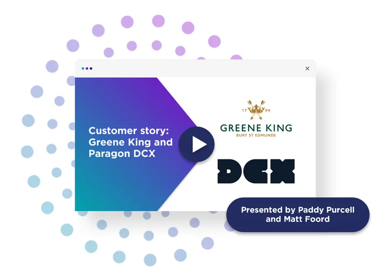 Greene King and Paragon DCX video image