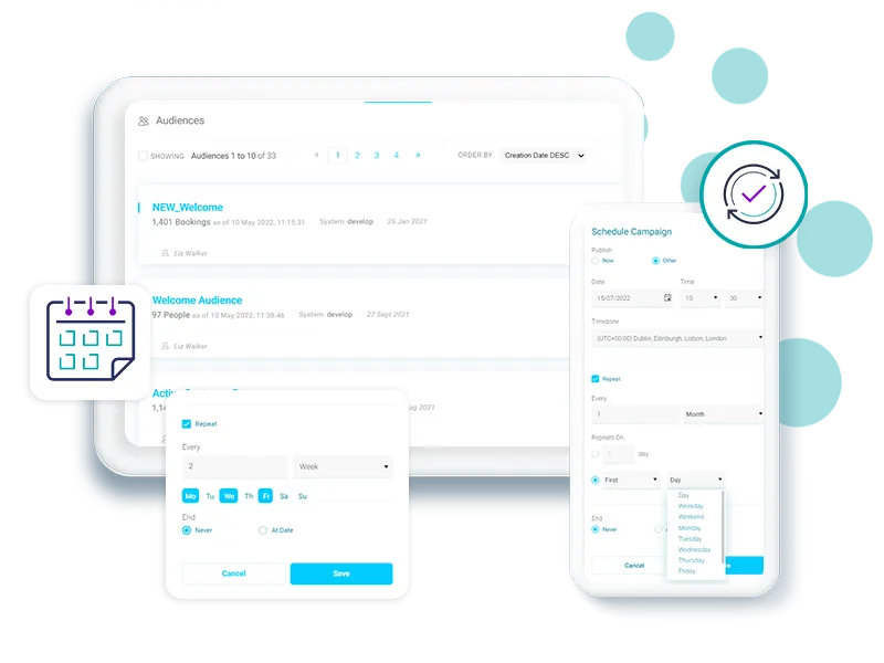 Orbit recurring campaign schedules
