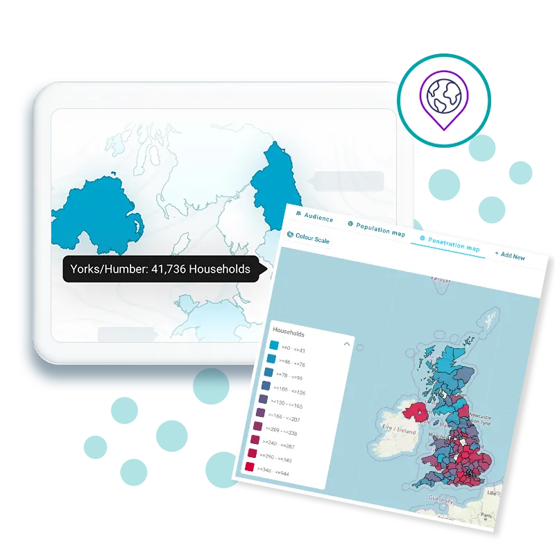 Dynamic maps in Orbit audiences