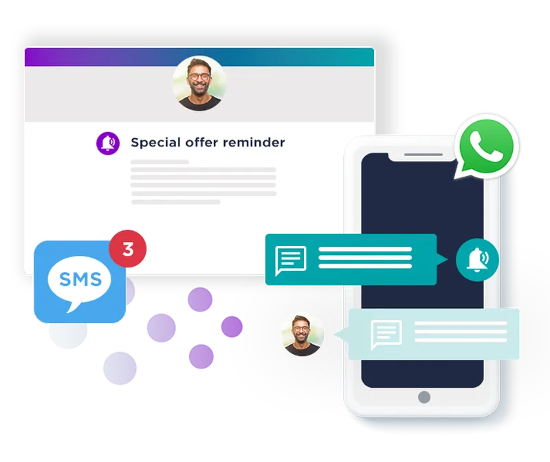 Cut through the noise with SMS and WhatsApp