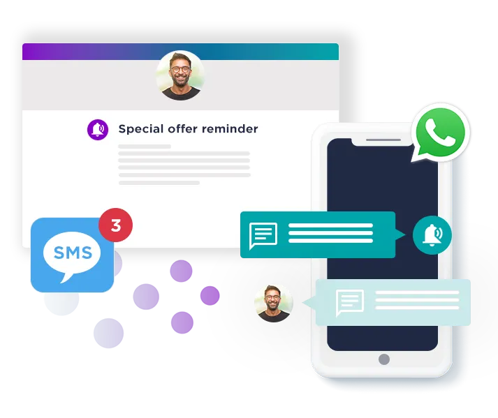 Cut through the noise with SMS and WhatsApp