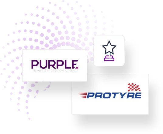 Protyre and Purple Agency logos