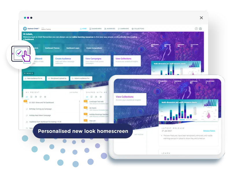 New Orbit home screen