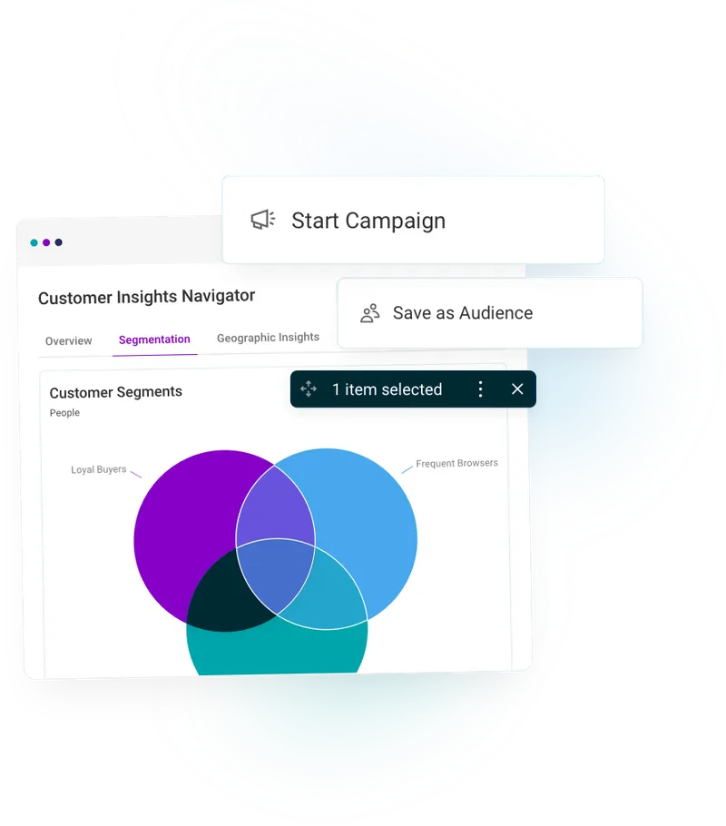 Segment, visualise, and activate campaigns seamlessly
