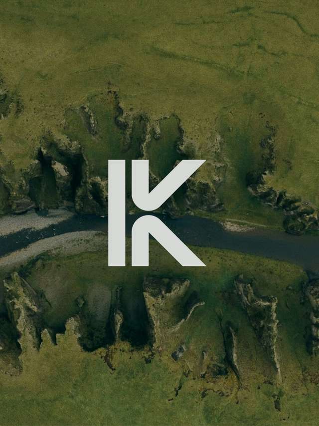 Keel Monogram on grassy background