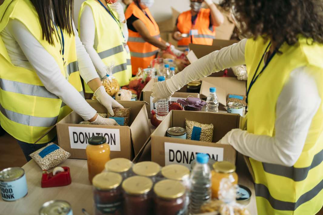 Food pantry at local community